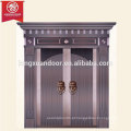 Casa Comercial ou Residencial Porta Bronze, Design Moderno Simples, porta dupla revestida de cobre